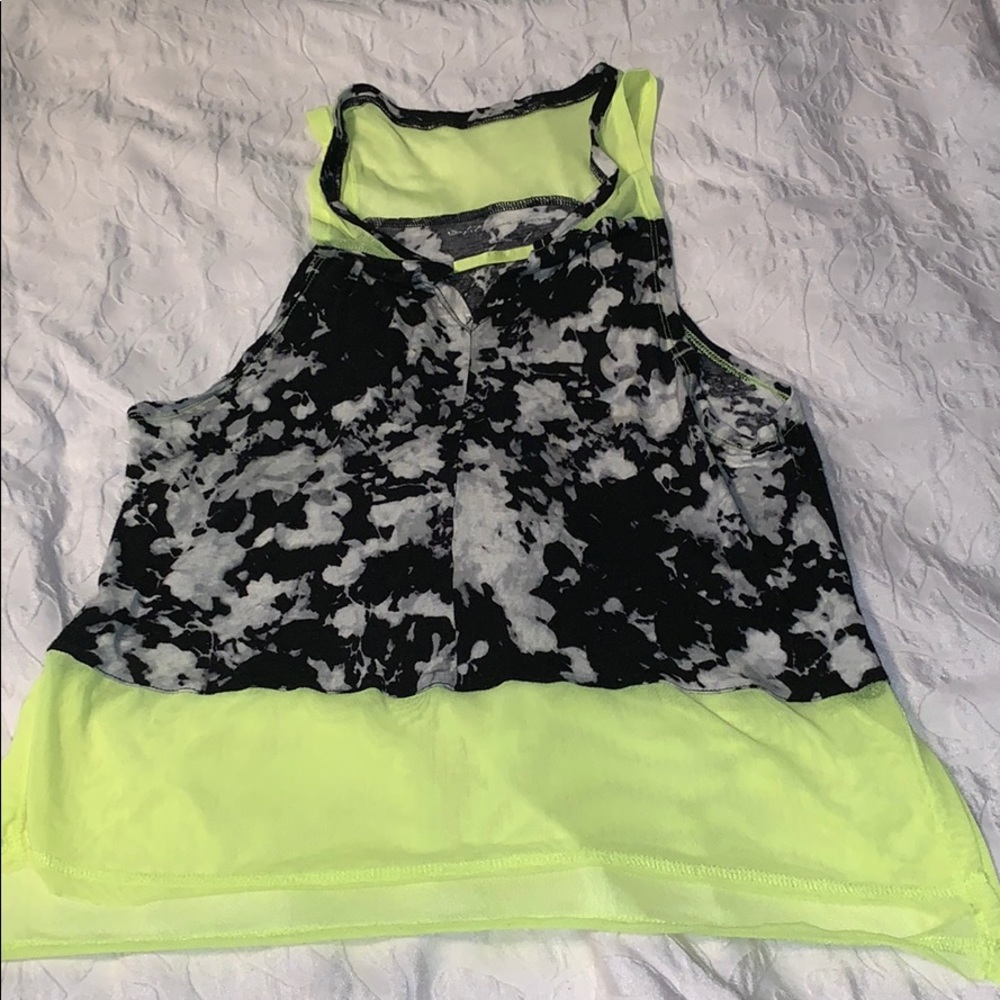 Tie dye mesh top